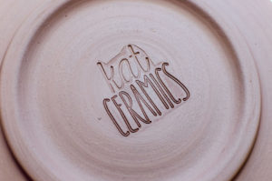 Shreuers Used Her Pottery Wheel To Form And Round This Dinner Plate.