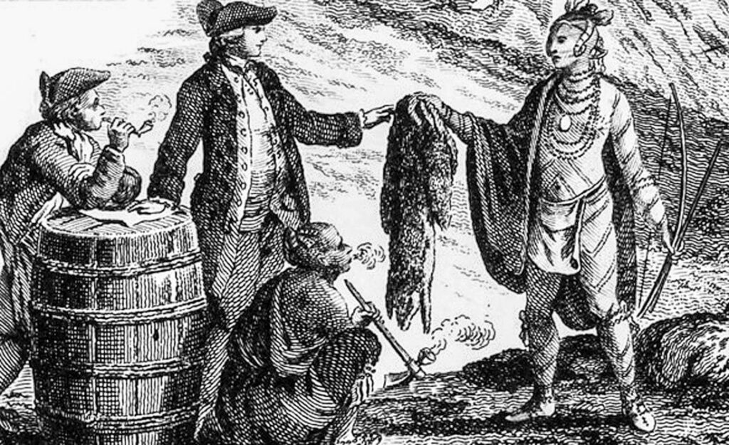 Trading On The James 4 Fur Trade. 18Th Century E1525106438348