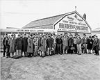 A Hyde Hub City Lines Bus In The Background Of The 1947 Northern Football Team On Their Way To Roswell, Nm. Courtesy Buelah Williams Library Archives And Special Collections.