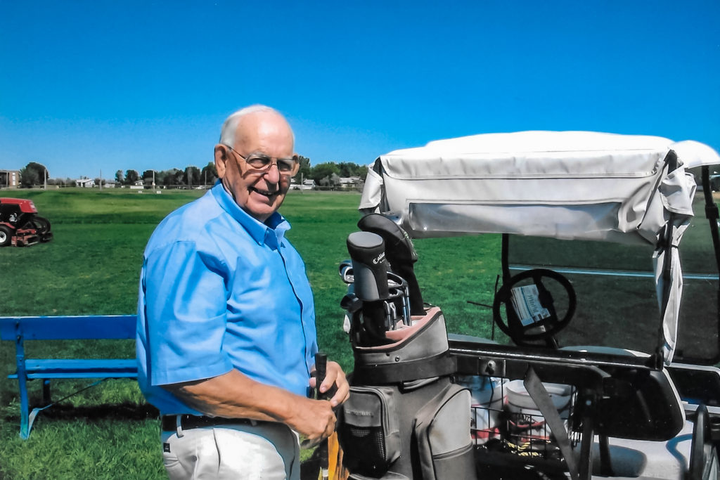 Aberdeen Roots: Percy Grote 38 Image Of Percy And Golf Cart
